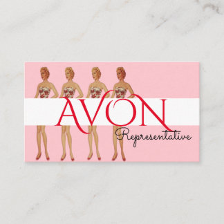 Pink Ladies Personalisiertes Avon Visitenkarte