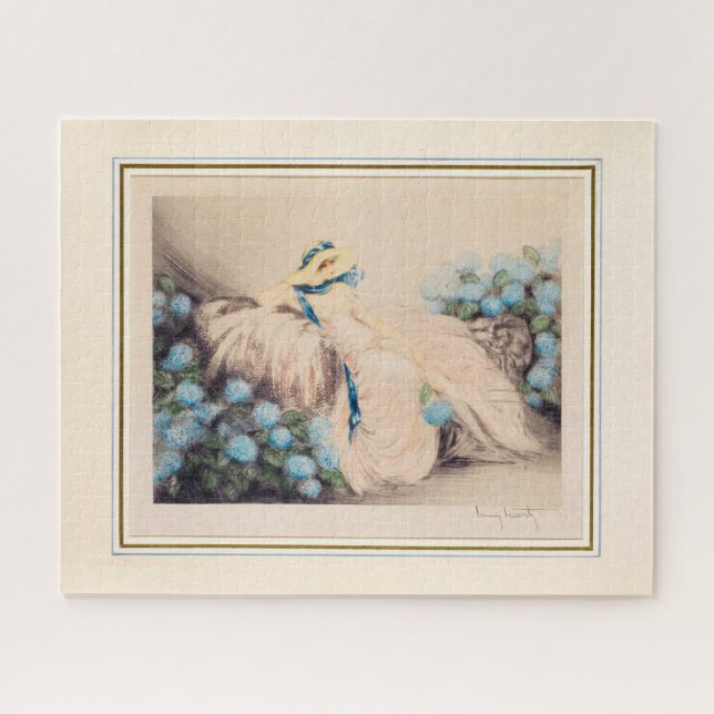 Pink Lady, 1933 von Louis Icart Puzzle (Horizontal)