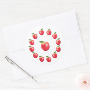 Pink Lady Apfel Runder Aufkleber