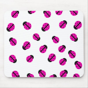 Pink Lady Bug Mousepad