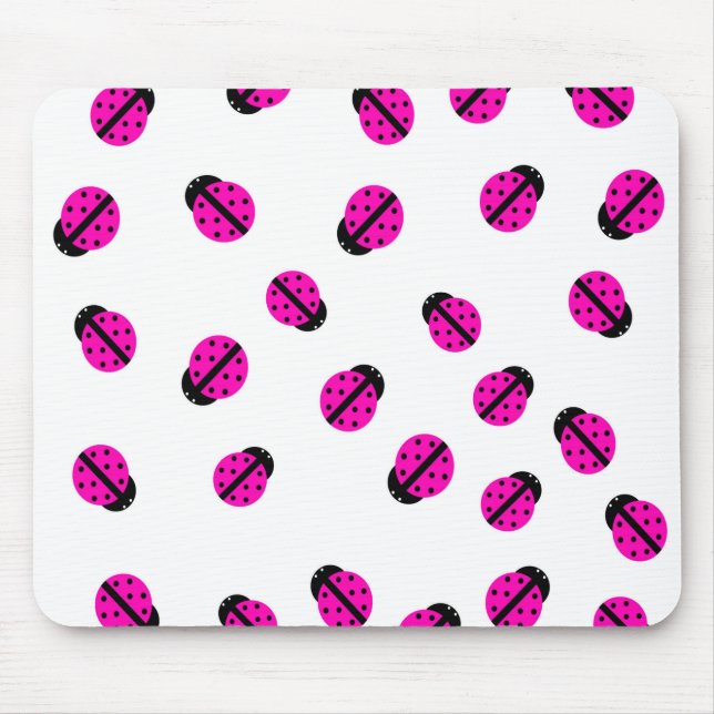 Pink Lady Bug Mousepad (Vorne)