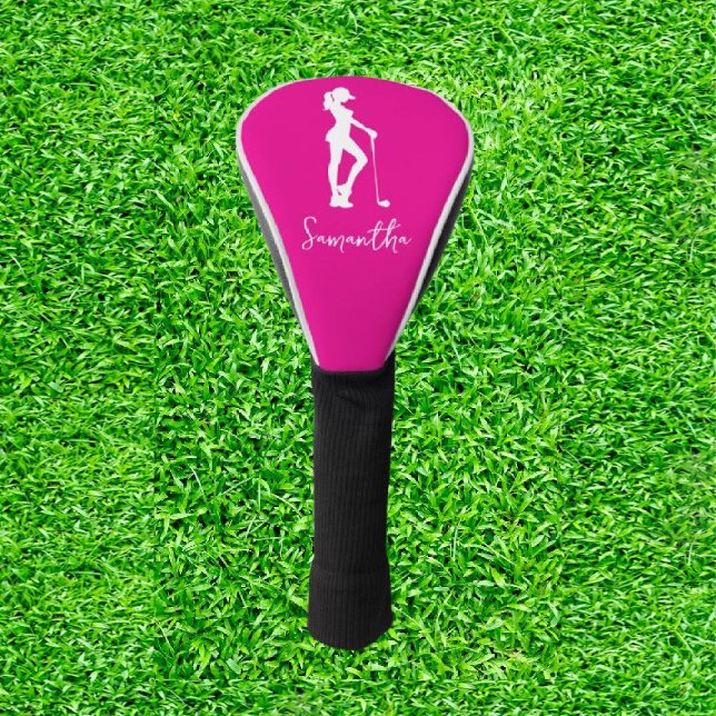 Pink Lady Monogram Golf Headcover (Swaying with Style: Where Elegance Meets the Fairway!)