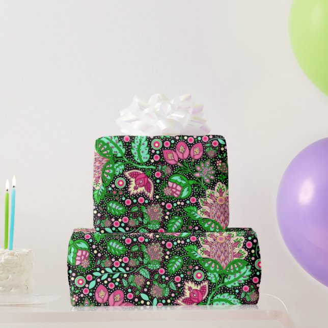 Pink Lady Slipper Blume NH Staat Wildblume Geschenkpapier (Partygeschenke)