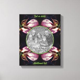 Pink Lady Slipper Orchid Erstellen Sie Ihr eigenes Leinwanddruck