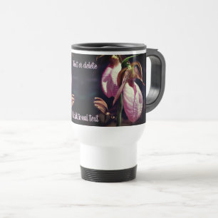 Pink Lady Slipper Orchid Pair Personalisiert Reisebecher