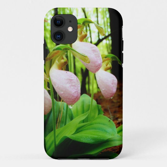 Pink Lady Slipper Wild Orchid Case-Mate iPhone Hülle (Rückseite)