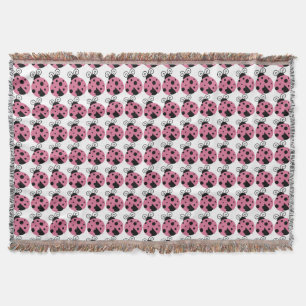 Pink Ladybug Decke