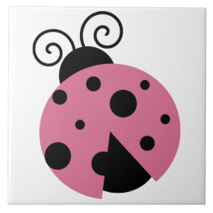 Pink Ladybug Fliese