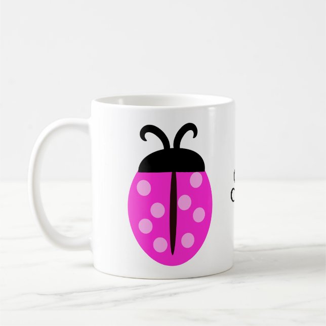 Pink Ladybug Kaffeetasse (Links)
