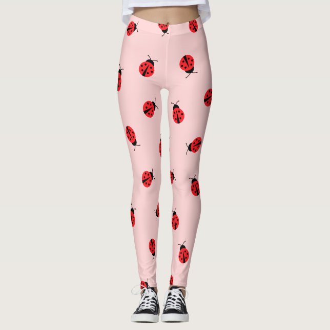 Pink Ladybug Leggings (Vorderseite)