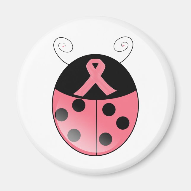 Pink Ladybug Magnet (Vorne)