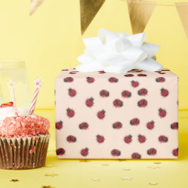 Pink Ladybug Pattern Geschenk Geschenkpapier