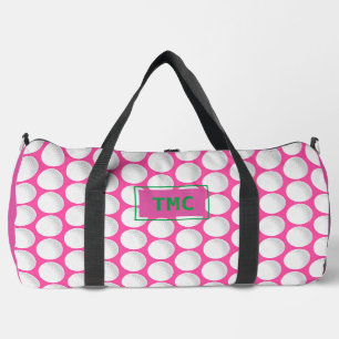 Pink Ladys Golf INITIALS Grüner Spaß Duffle Bag