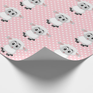 Pink Lamb Baby Duschpapier Geschenkpapier