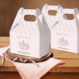 Pink Lamb Girl Babydusche Geschenkschachtel