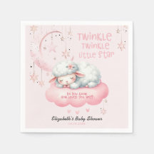 Pink Lamb Twinkle Twinkle Girl Babydusche