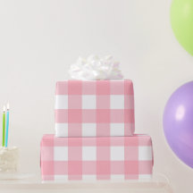 Pink Large Gingham Karierte Karos