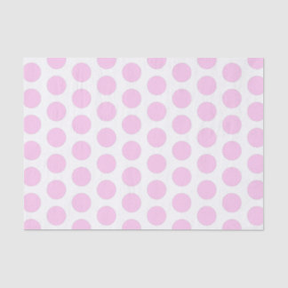 Pink Large Polka Dot Seidenpapier