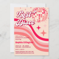Pink Last Disco 70's Retro Bachelorette Wochenende