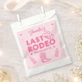 Pink Last Rodeo Cowgirl Junggeselinnen-Abschied Geschenktütchen