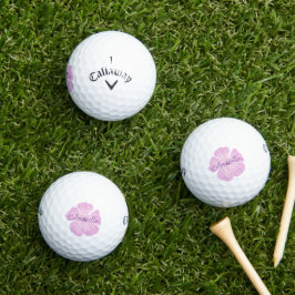 Pink Lavatera Blume Golfball