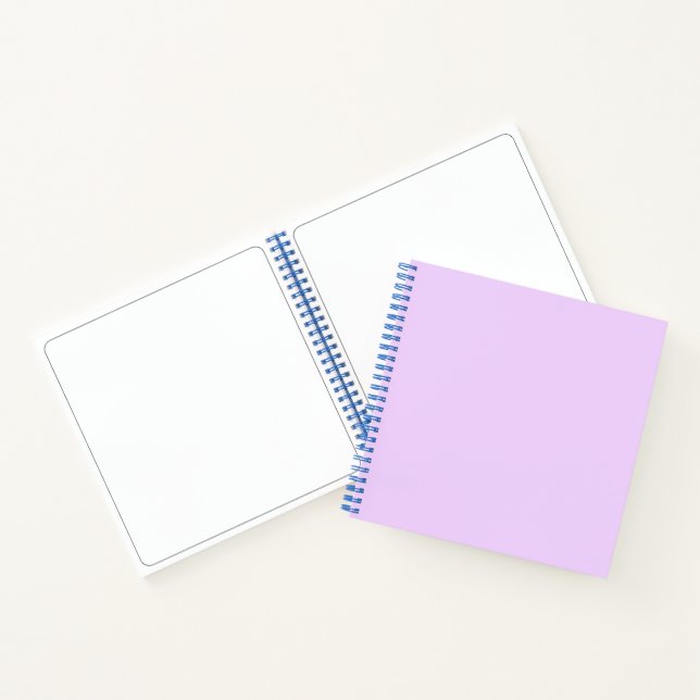 Pink Lavendel Square Notebook Notizbuch (Innenseite)