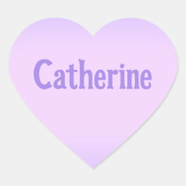 Pink Lavender Catherine Heart Sticker