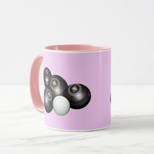 Pink Lawn Bowls, Kaffee Tasse (Vorderseite Links)