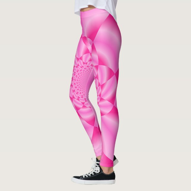 Pink Leaf Petal Leggings (Links)