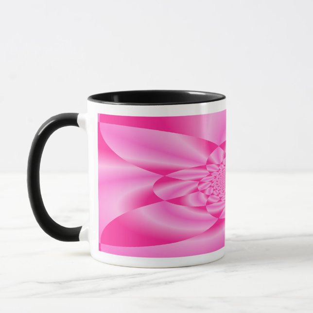Pink Leaf Petal Tasse (Links)
