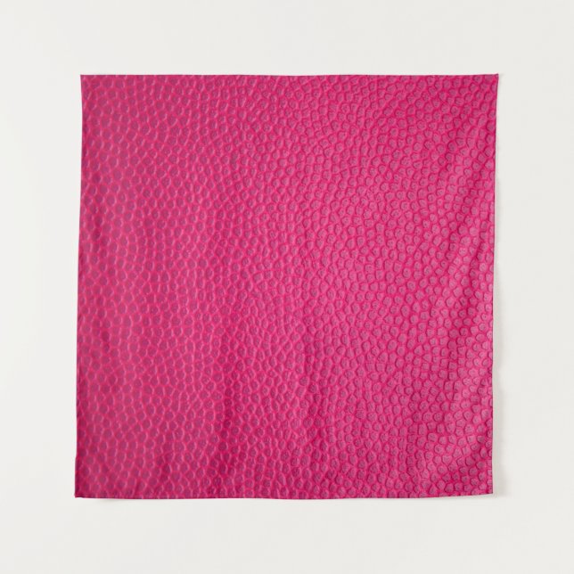 Pink leather leather texture skin wandteppich (Vorderseite)