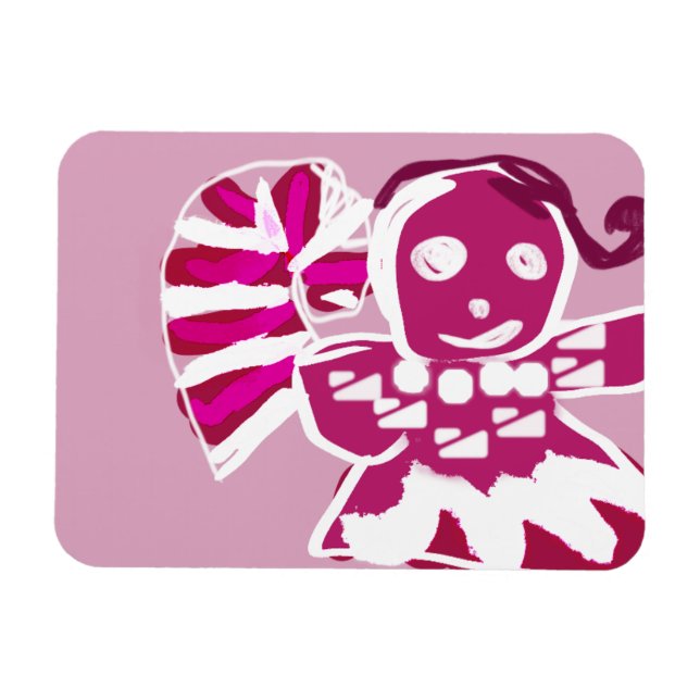 Pink-Lebkuchen Magnet (Horizontal)