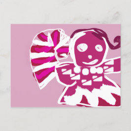 Pink-Lebkuchen Postkarte