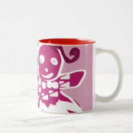 Pink-Lebkuchen Zweifarbige Tasse