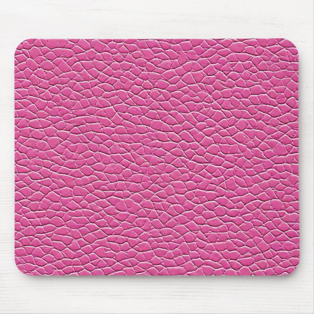 Pink-Leder-Effekt Mousepad (Vorne)
