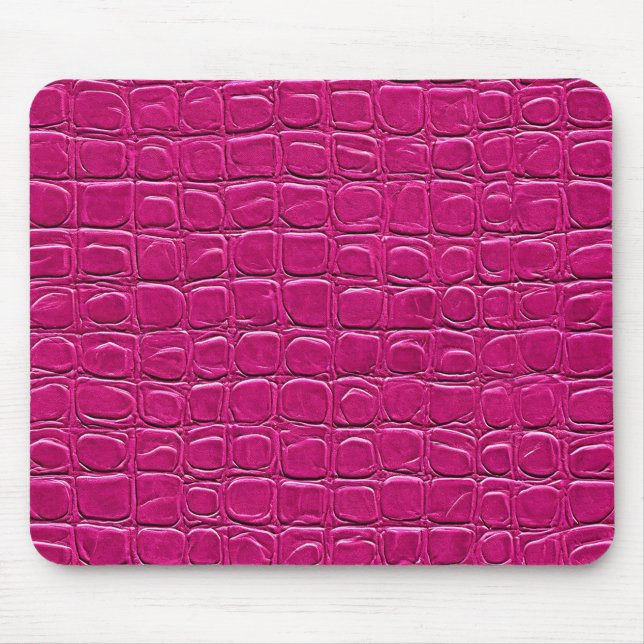 Pink-Leder-Effekt Mousepad (Vorne)