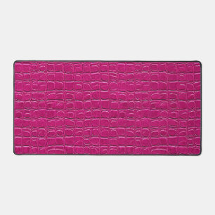 Pink-Leder-Effekt Schreibtischunterlage