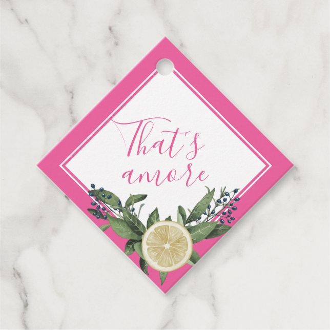 Pink Lemon Citrus Das ist eine weitere Gastgeschen Geschenkanhänger (Vorderseite)