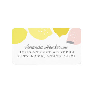 Pink Lemonade Adressaufkleber