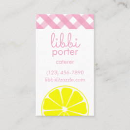 Pink Lemonade Business oder Contact Cards Visitenkarte