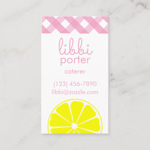 Pink Lemonade Business oder Contact Cards Visitenkarte