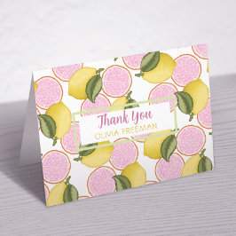 Pink Lemonade Geburtstag Danke Karte