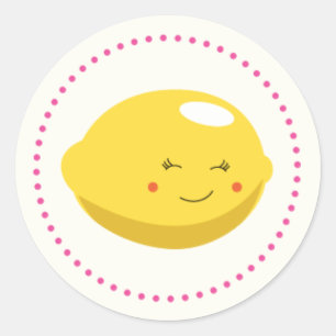 Pink Lemonade Gefälligetags, Stickers, Siegel Runder Aufkleber