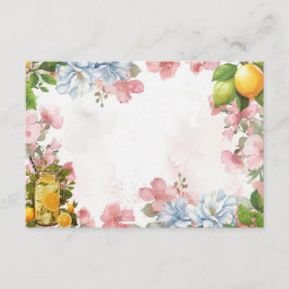 Pink Lemonade Leere Rezept Karte