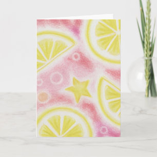 Pink Lemonade 'lemons' Grüße Karte