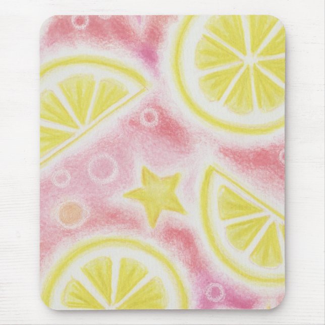 Pink Lemonade 'Lemons' Mousepad (Vorne)