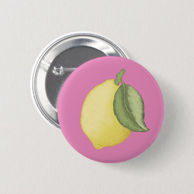 Pink Lemonade Party Button Abzeichen (Vorne & Hinten)
