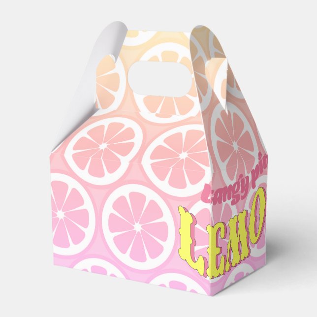 Pink Lemonade Party Geschenkschachtel (Rückseite)
