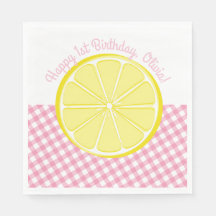 Pink Lemonade Party Napkins