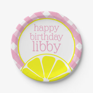 Pink Lemonade Personalisiertes Party Teller